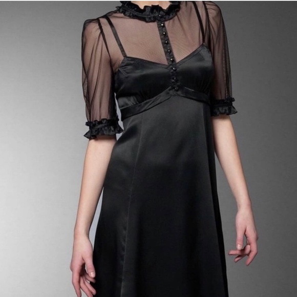 Marc Jacobs 100% Silk Short Sleeve Knee-Length Dress Size: S | US 4 - Picture 2 of 16